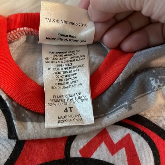 Three boys tops * size 4T * 2 shirts one pajama shirt - Picture 8 of 16